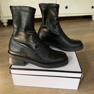 E8 by Miista Oliana Boots in Black Leather, Size 9.5US/40EU